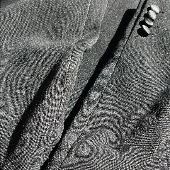 Vintage Christian Dior Monsieur Tuxedo Double Breasted Wool Blazer Jacket. Black - Picture 6 of 7